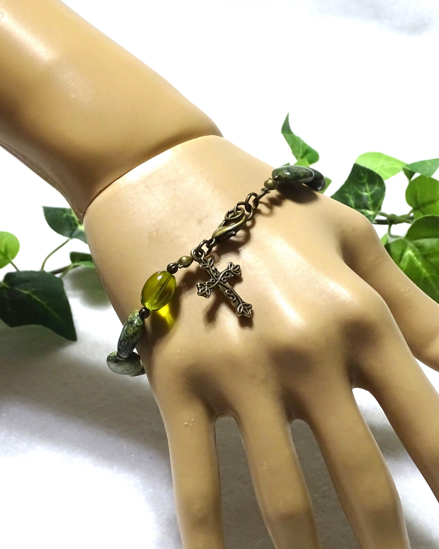Snakeskin Jasper Rosary Bracelet