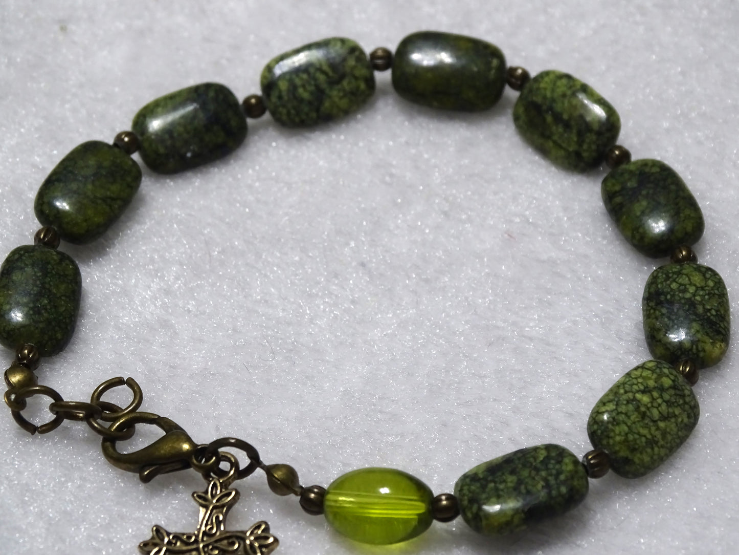 Snakeskin Jasper Rosary Bracelet