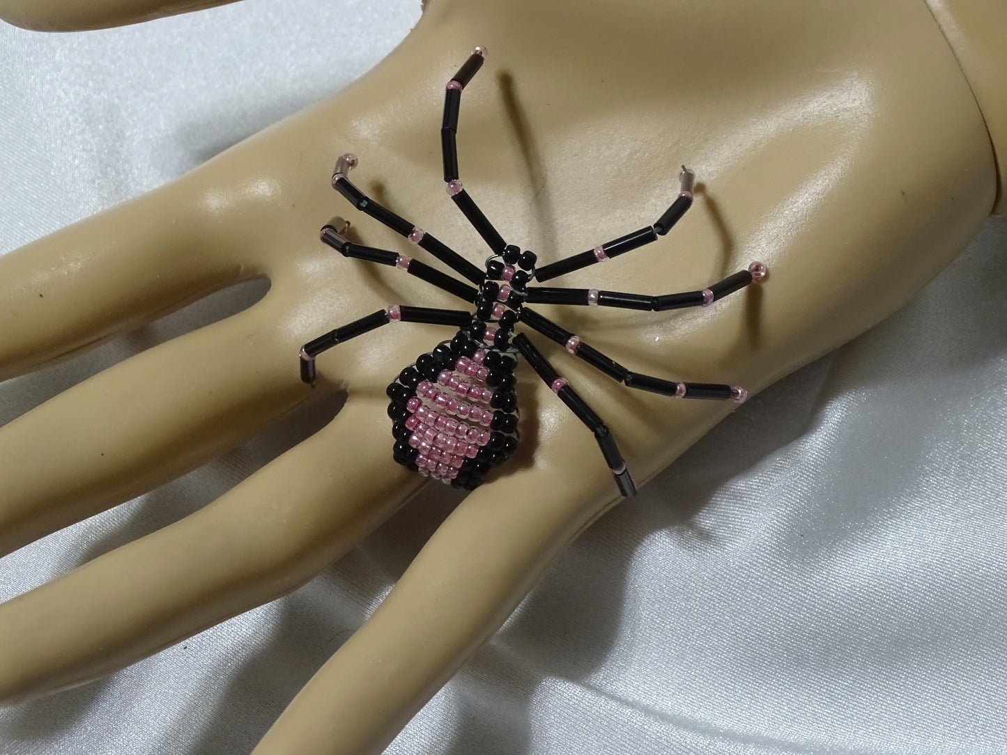 Pearly Pink and Black Spider