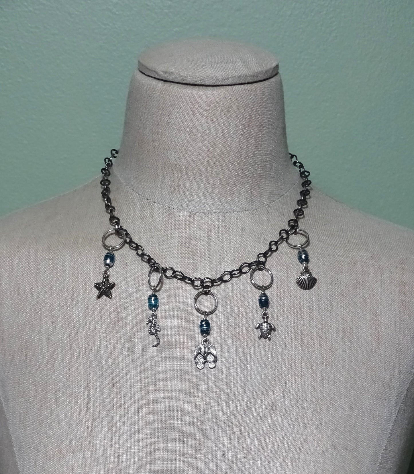 Nautical Themed Charm Necklace