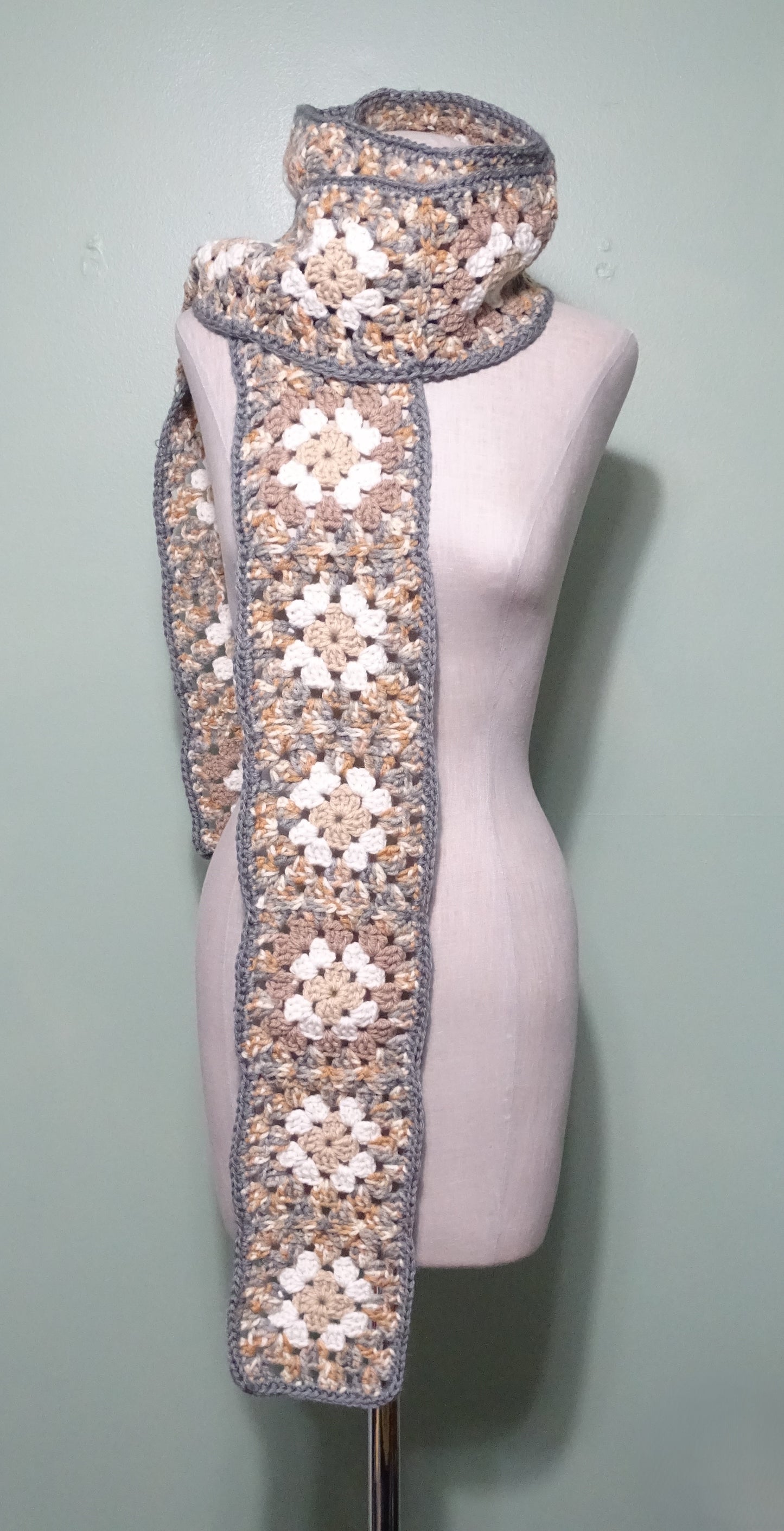 Extra Long Earth Tones Scarf