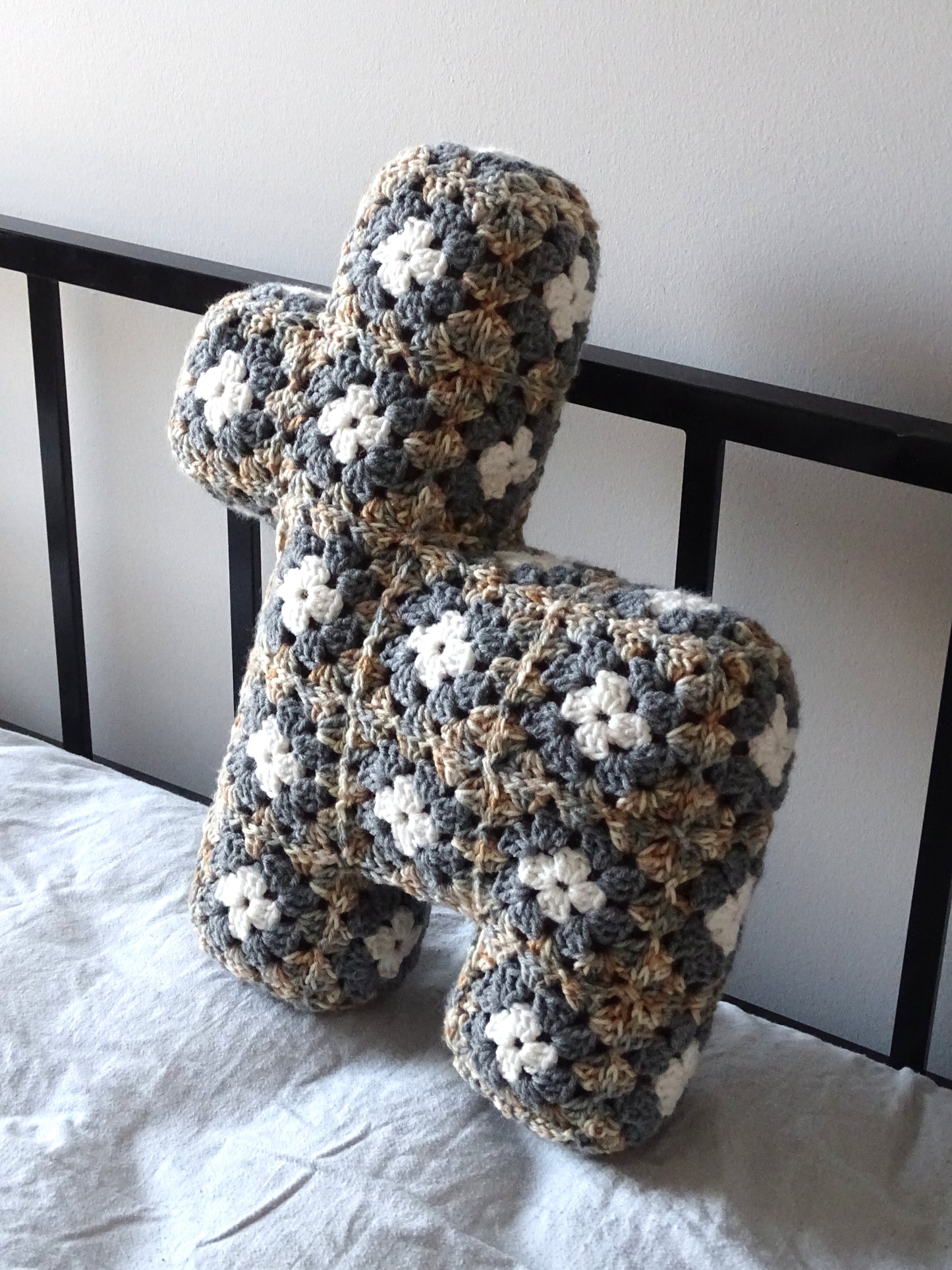 Granite Print Crocheted Llama