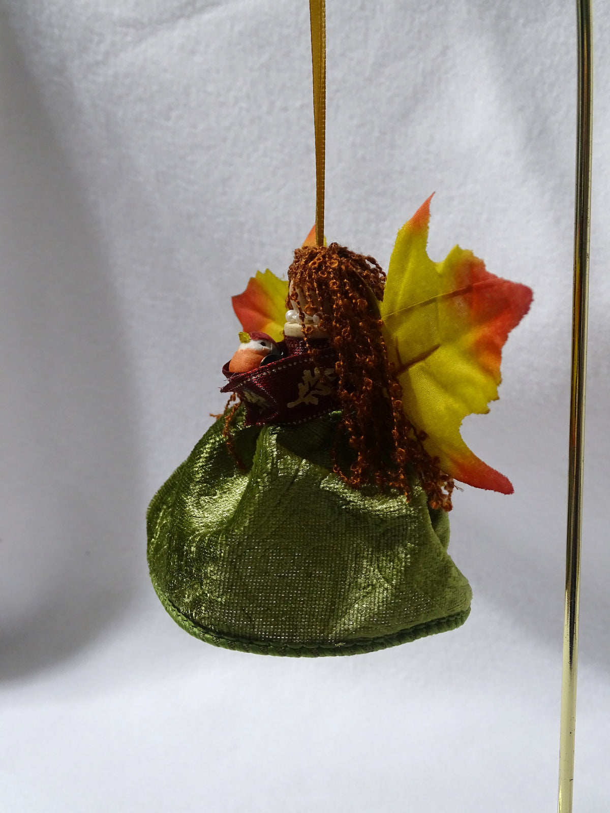 Oak Leaf Bell Fairy with Bird