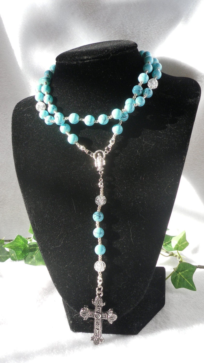 Crackle Glass Rosary