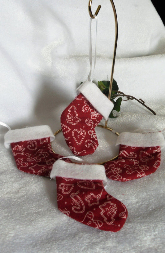 Little Red Stocking Ornaments
