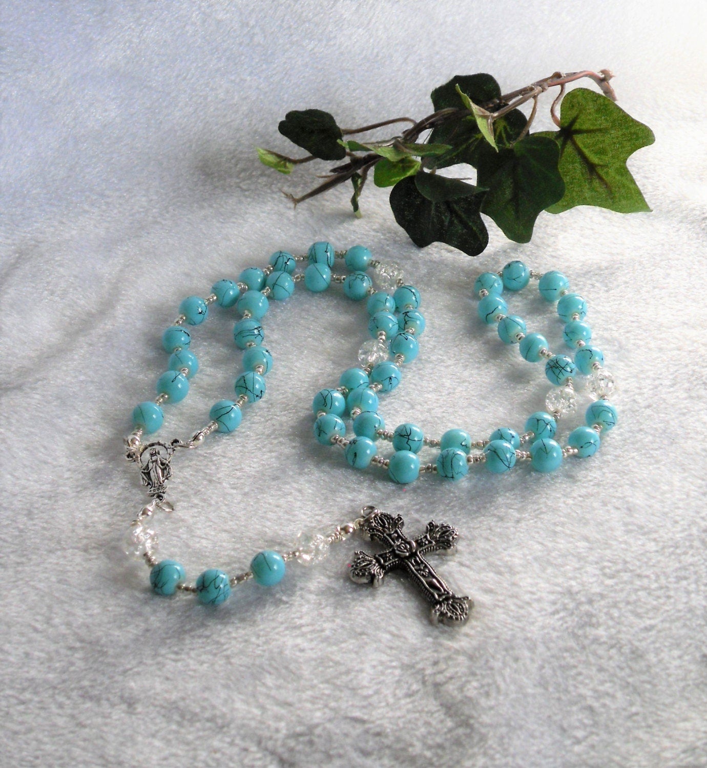 Crackle Glass Rosary