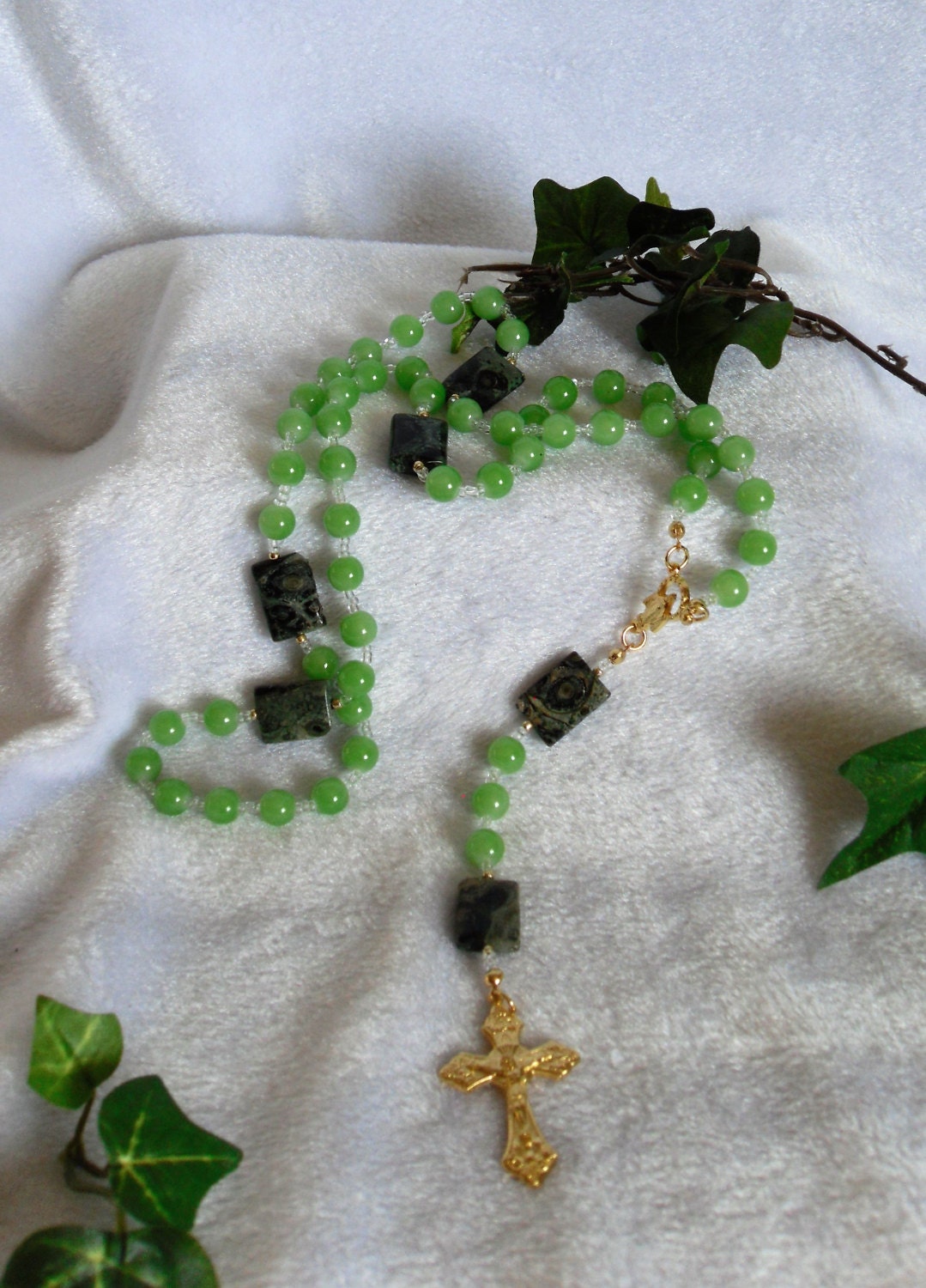 Kambaba Jasper Rosary