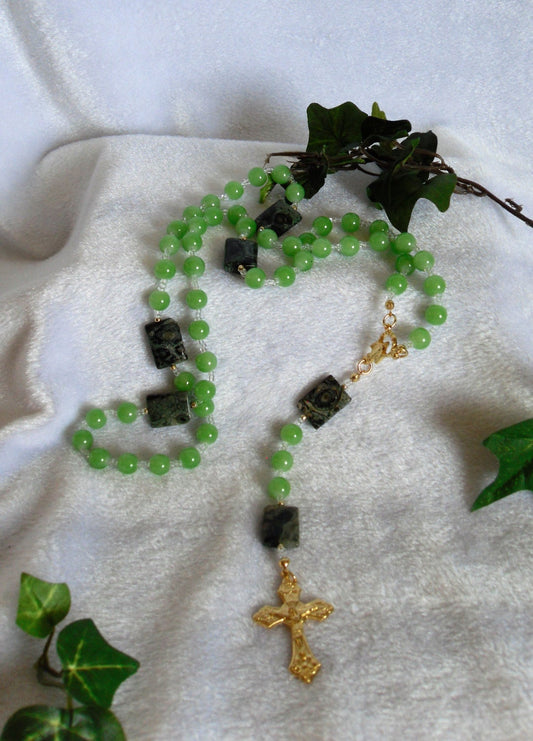 Kambaba Jasper Rosary
