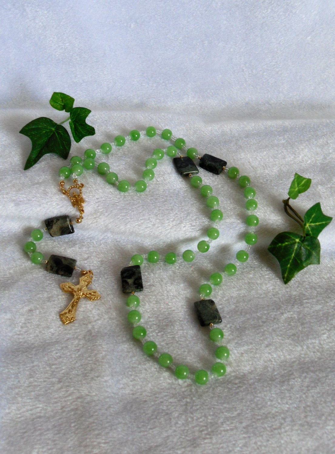 Kambaba Jasper Rosary
