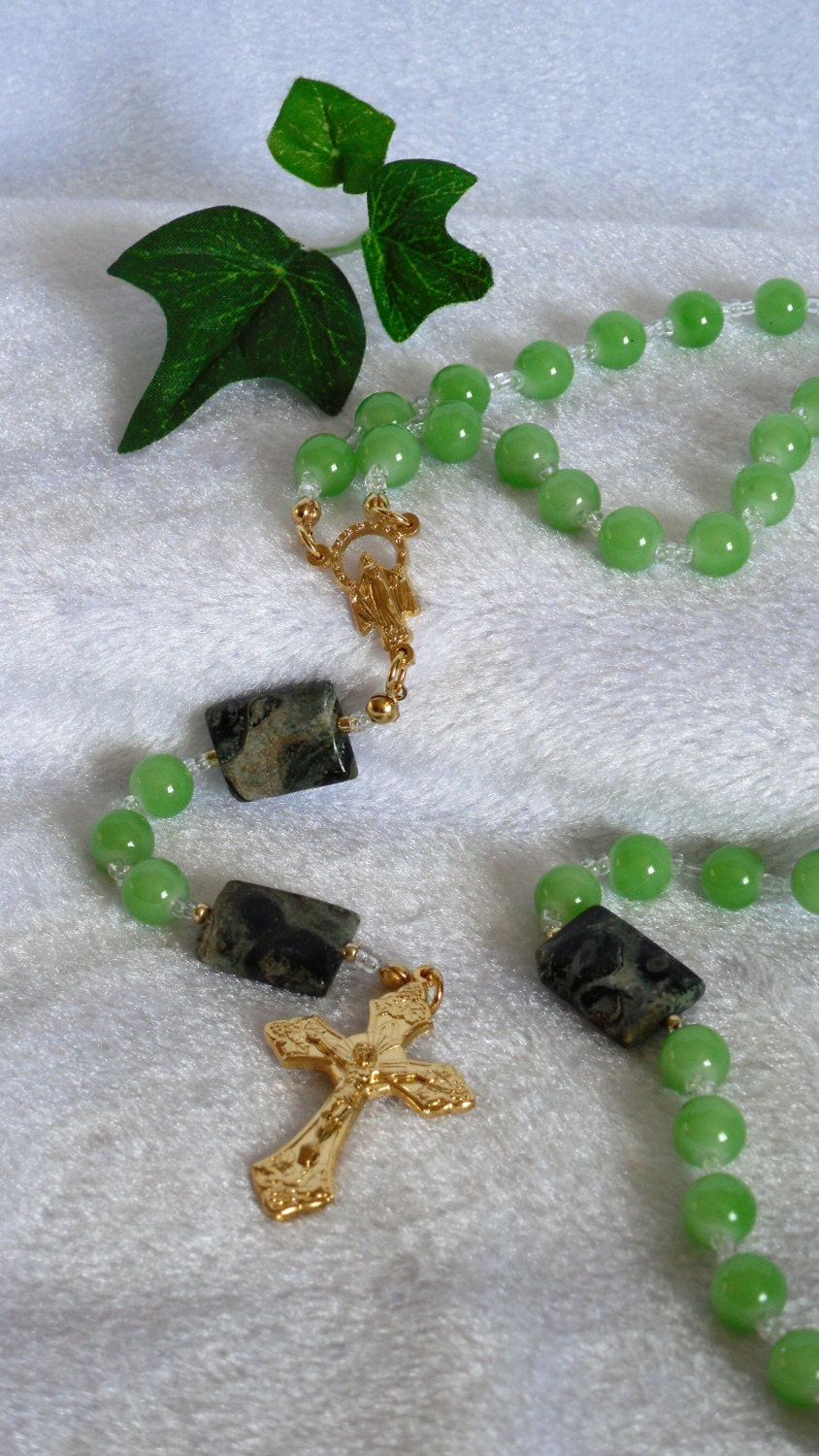 Kambaba Jasper Rosary