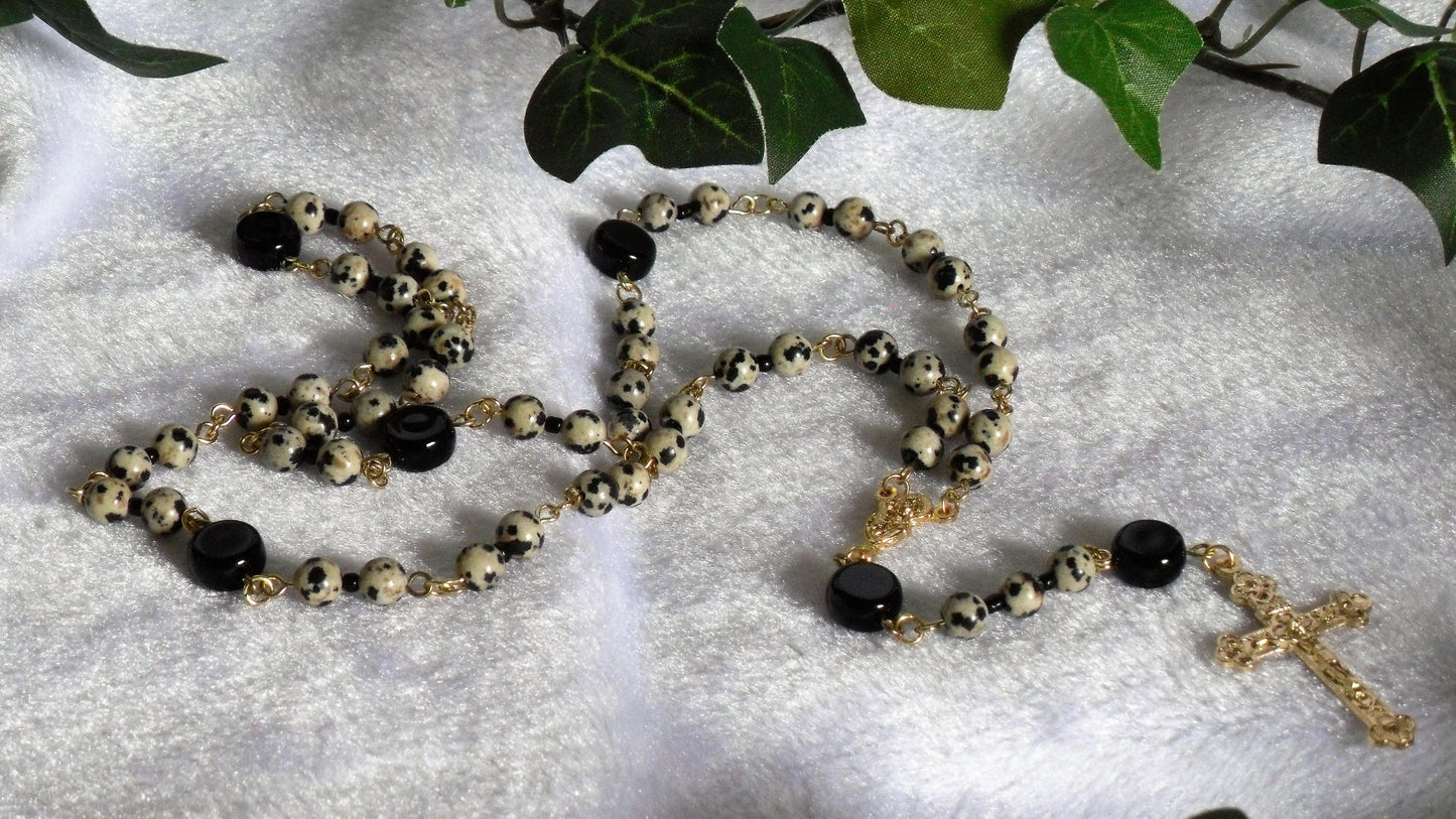 Dalmatian Jasper Rosary