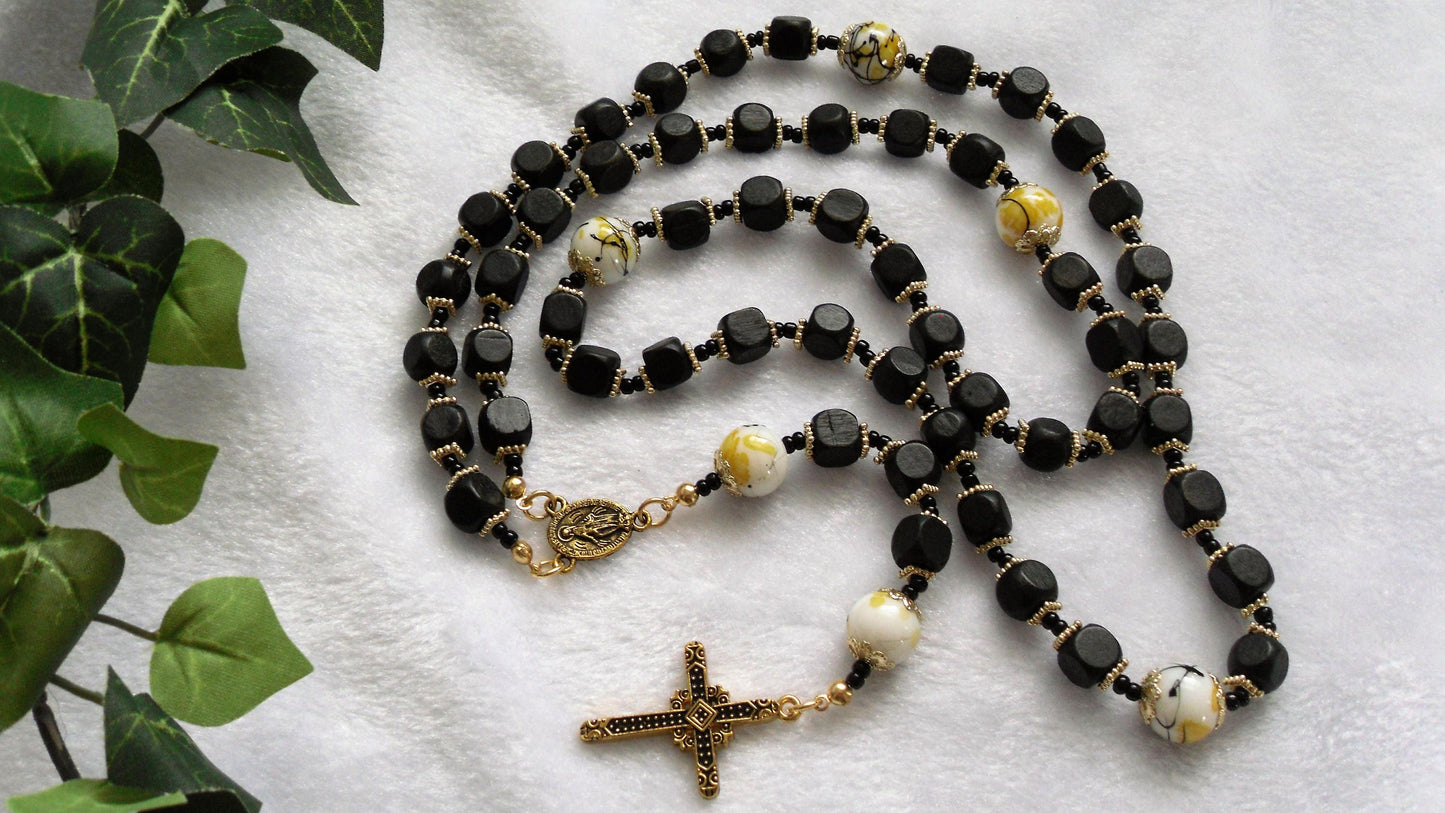 Black and Gold Rosary