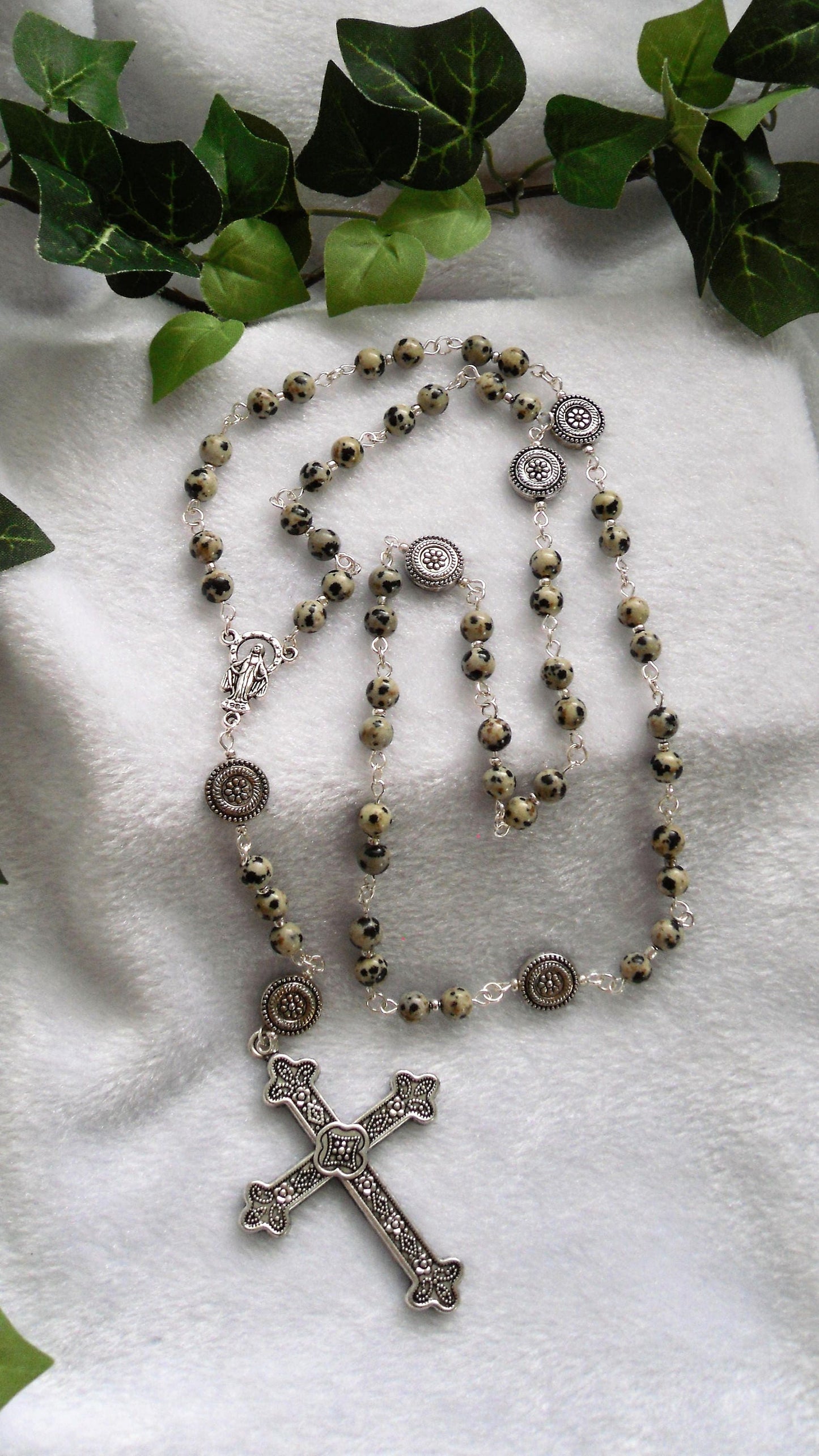 Dalmatian Jasper Rosary