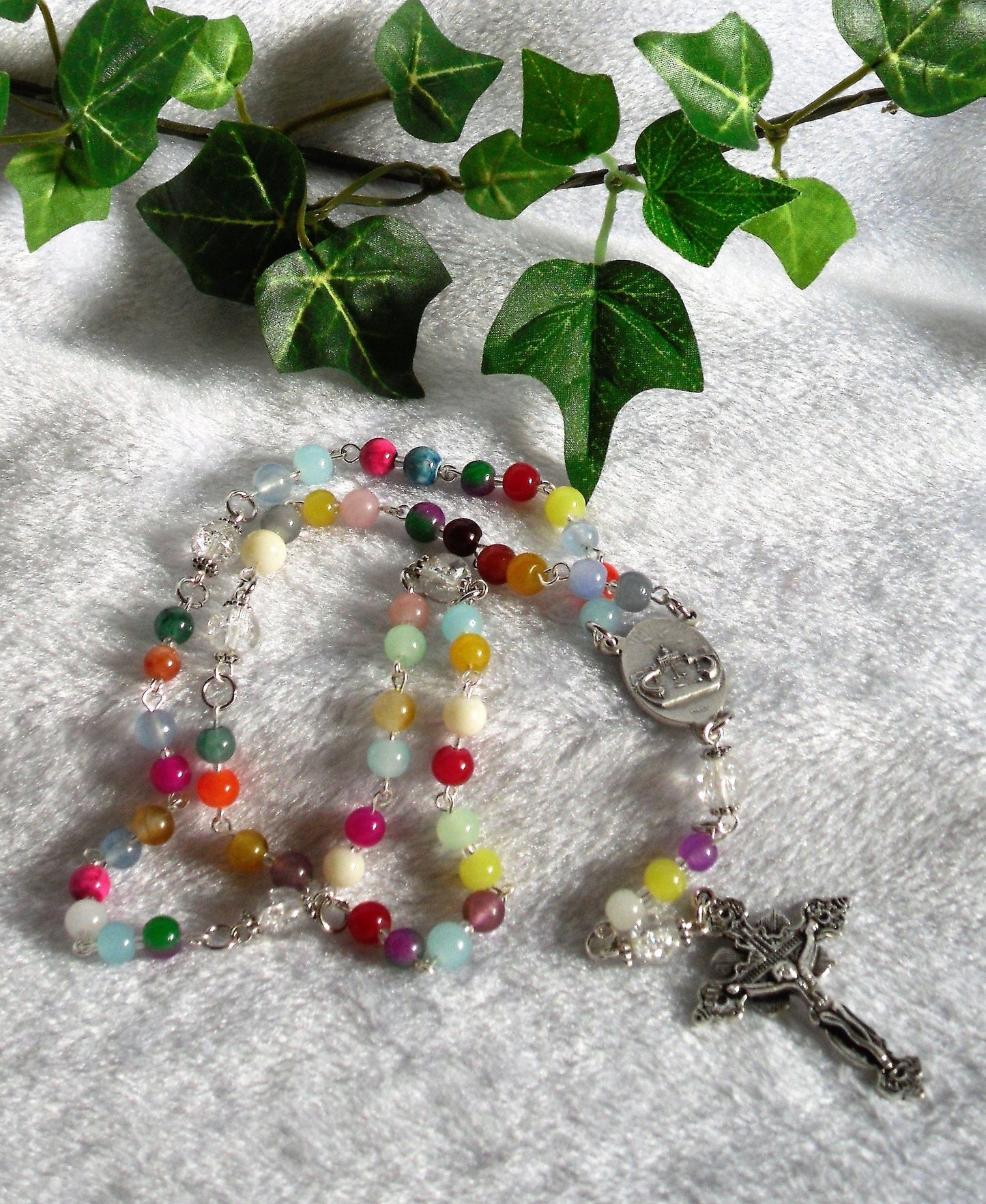 Multi-colored Pope Franciscus Rosary