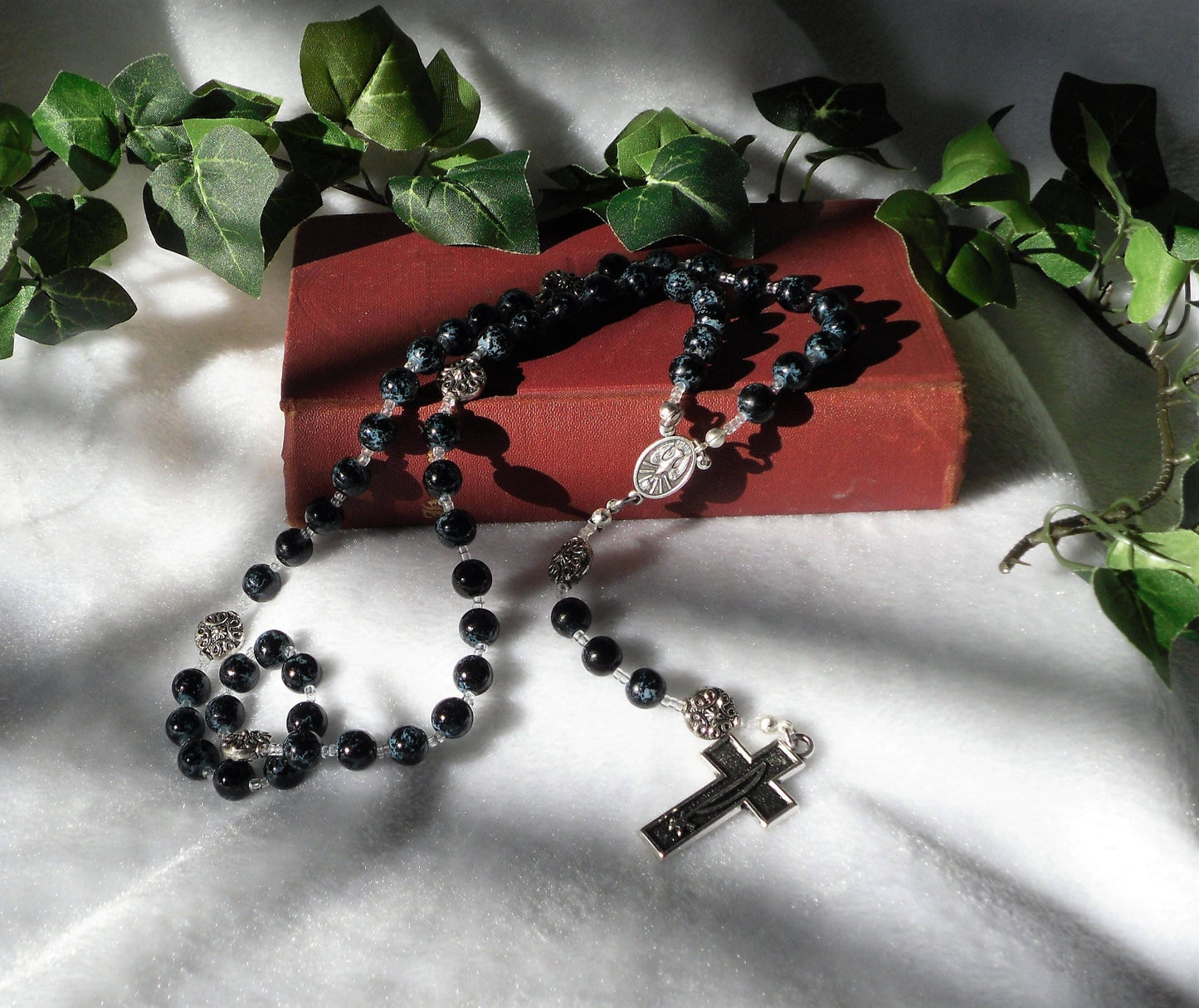 Blue Speckled Dove Rosary