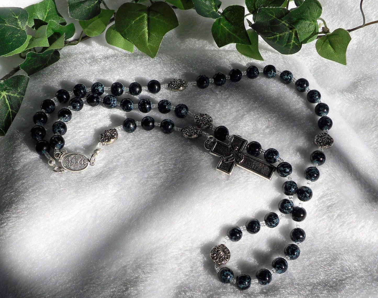 Blue Speckled Dove Rosary