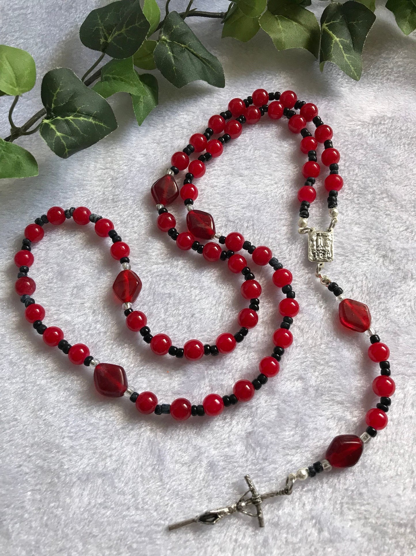 Cherry Red Rosary