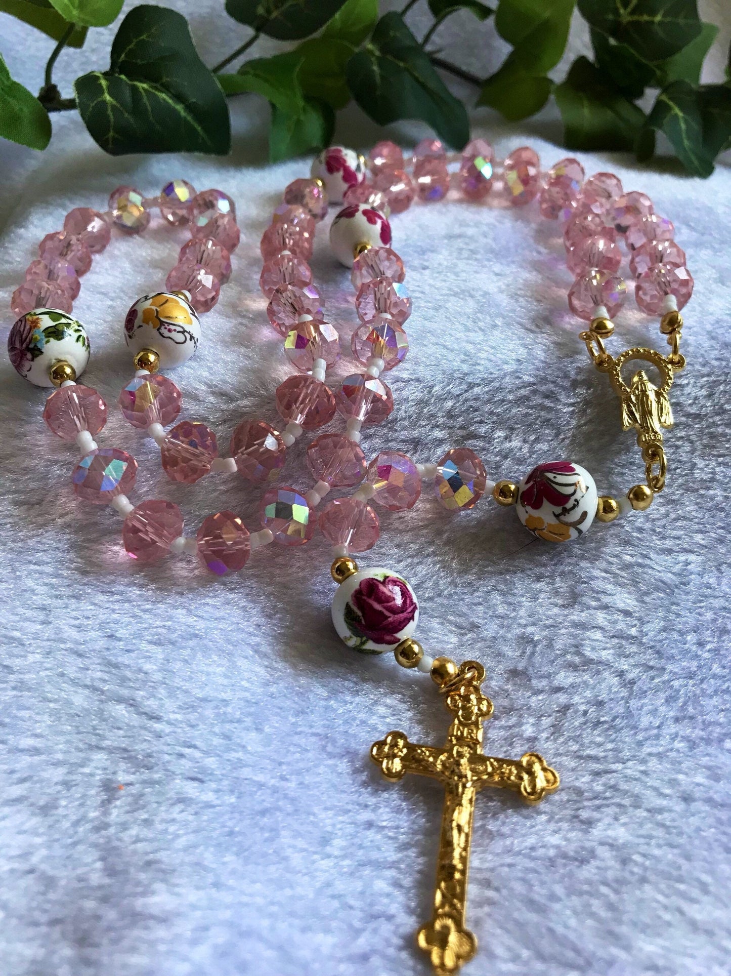 Pink Rose Rosary