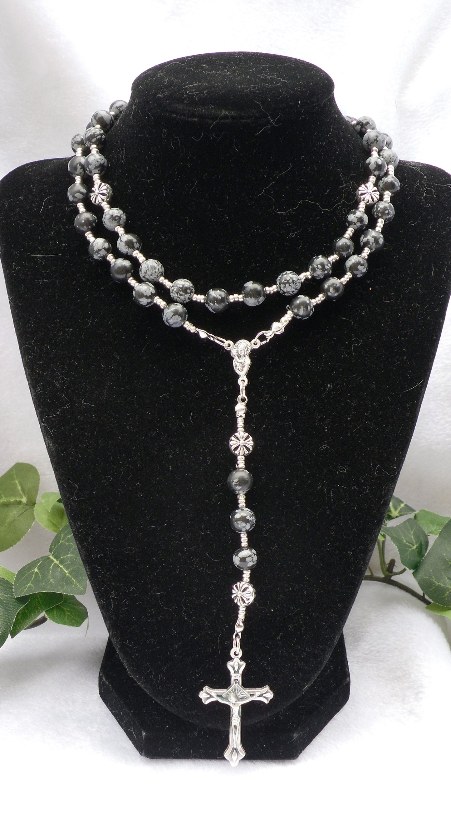 Snowflake Jasper Rosary
