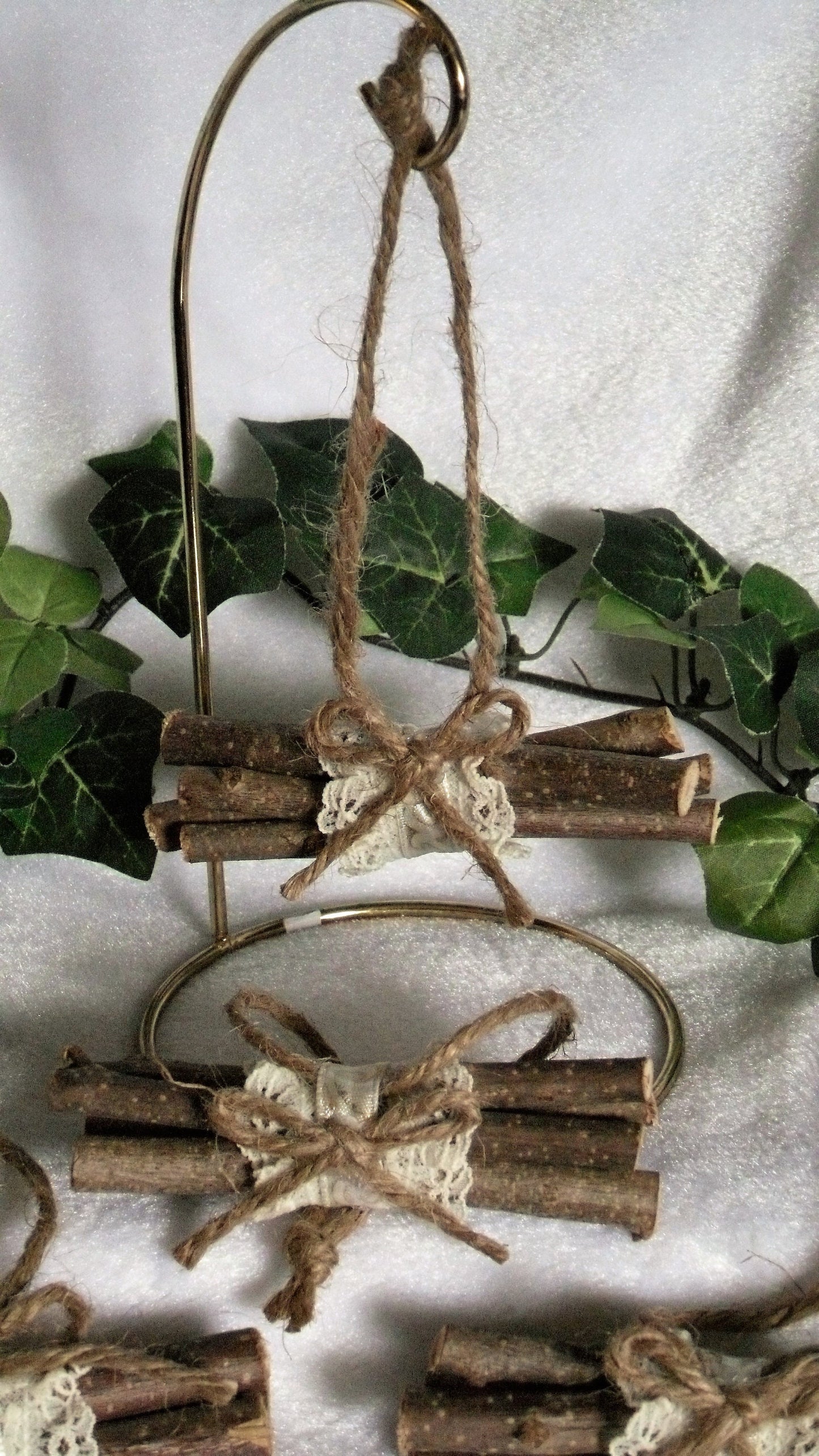 Natural Bundled Wood Ornaments