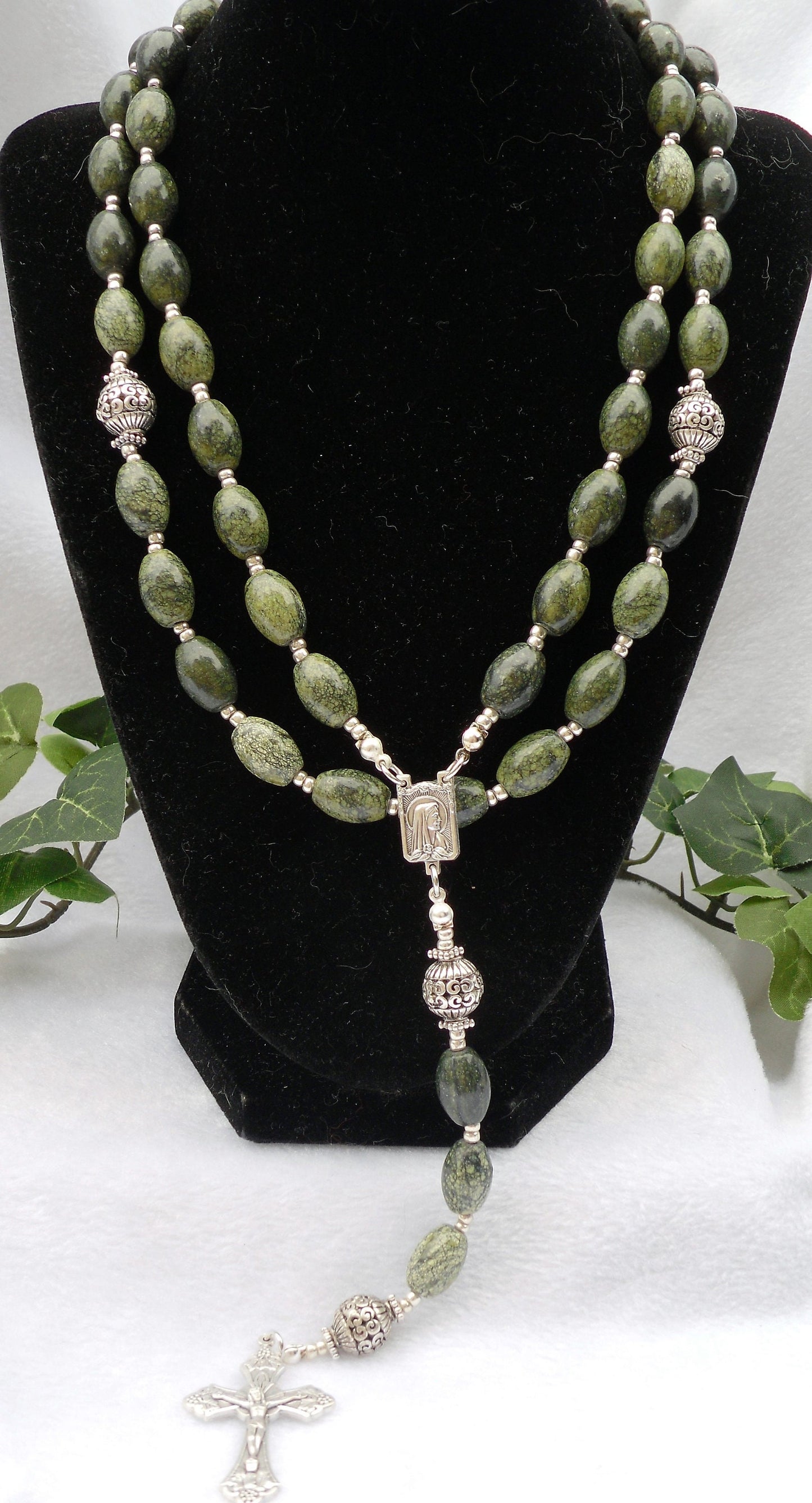 Snakeskin Jasper Rosary