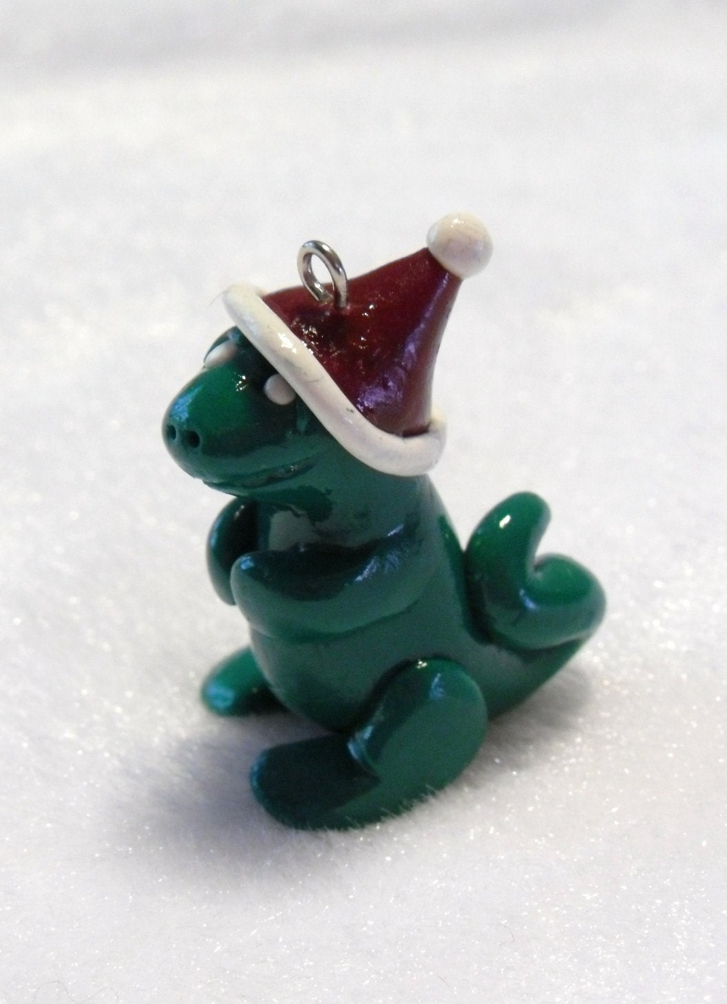 Santa Dragon Charm