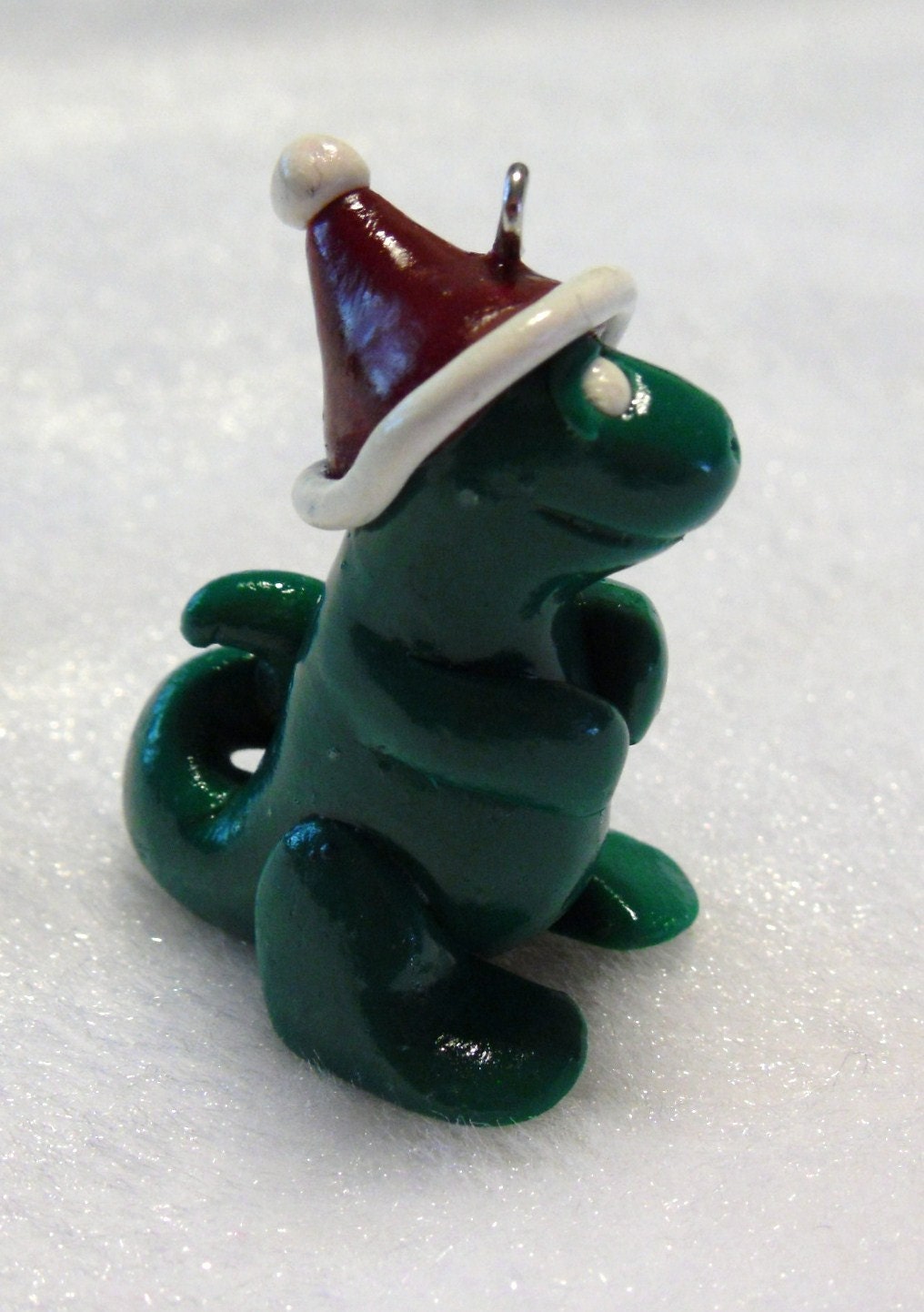 Santa Dragon Charm