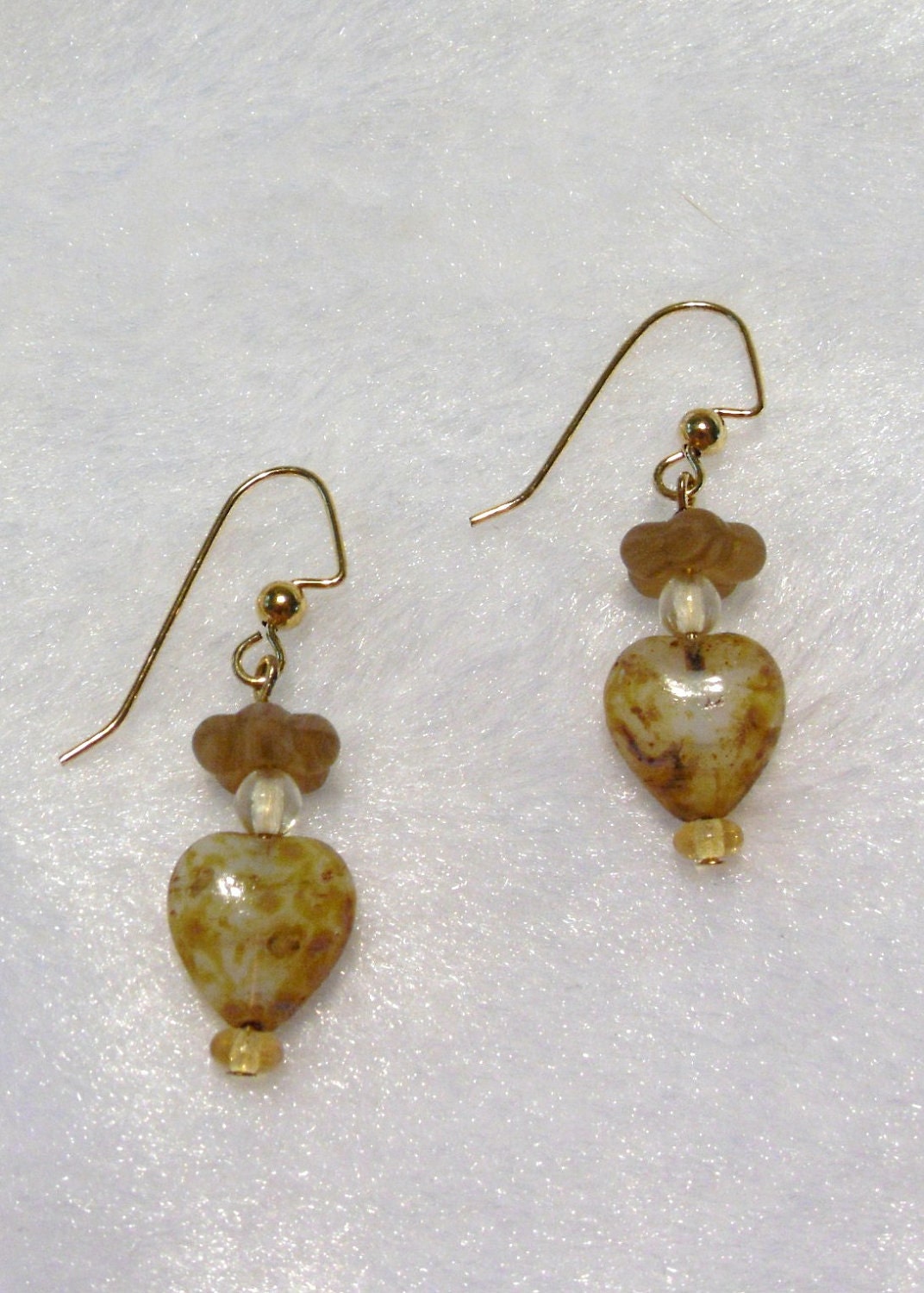 Golden Heart Earrings