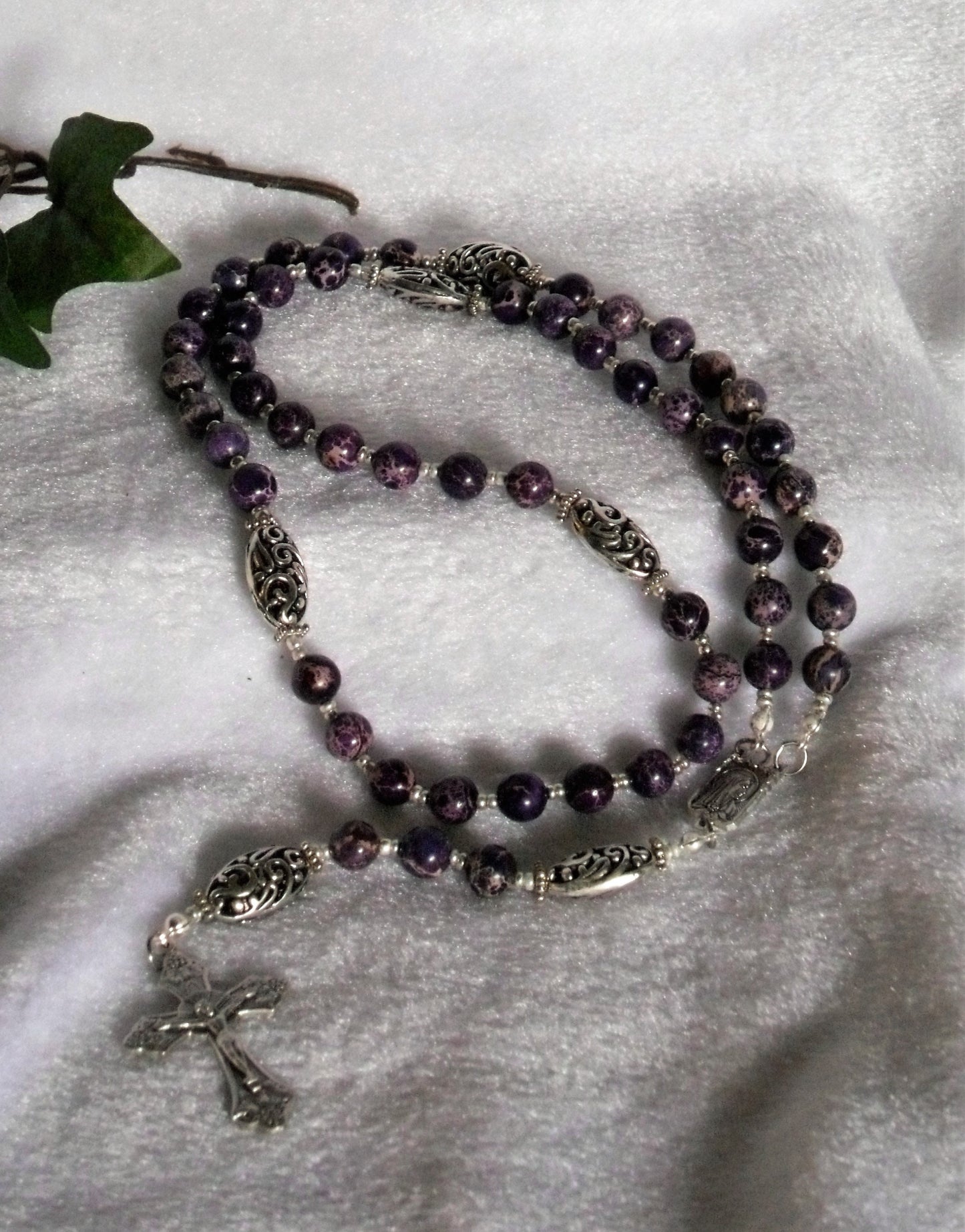 Purple Jasper Rosary
