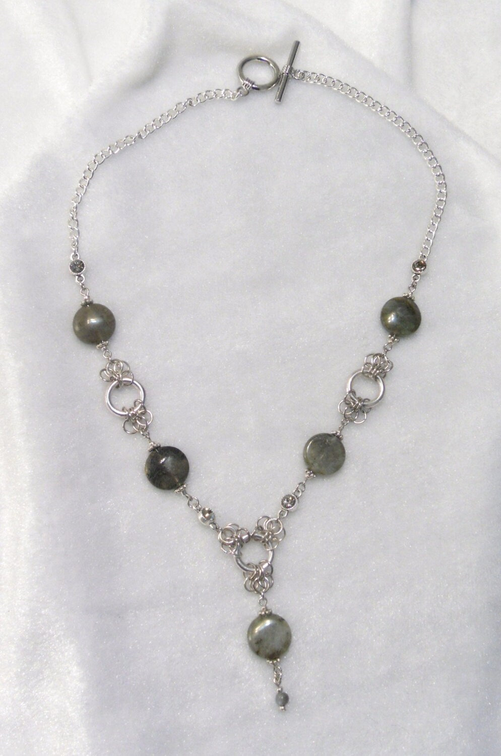 Labradorite and Swarovski Necklace