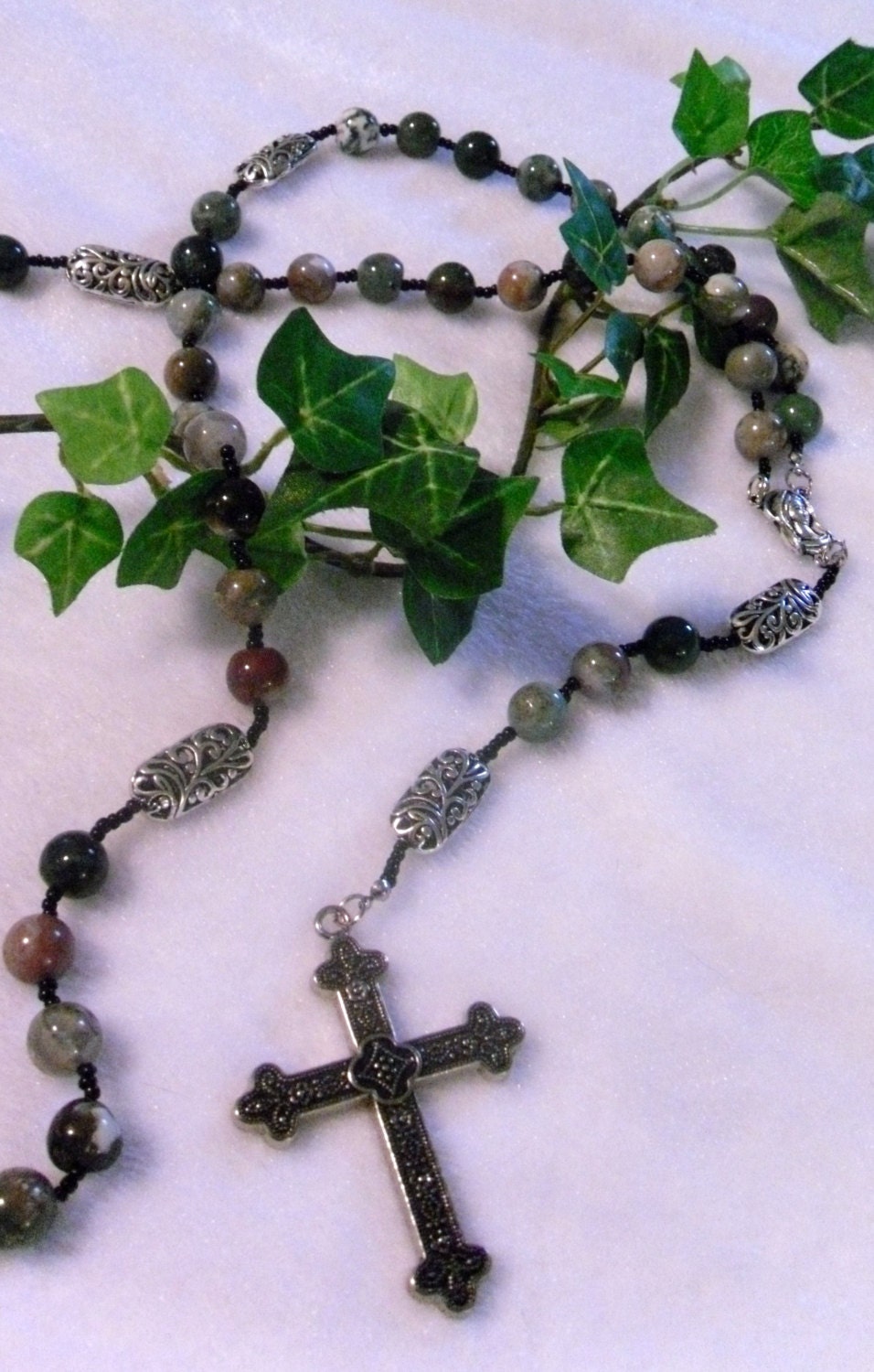 Fancy Jasper Rosary