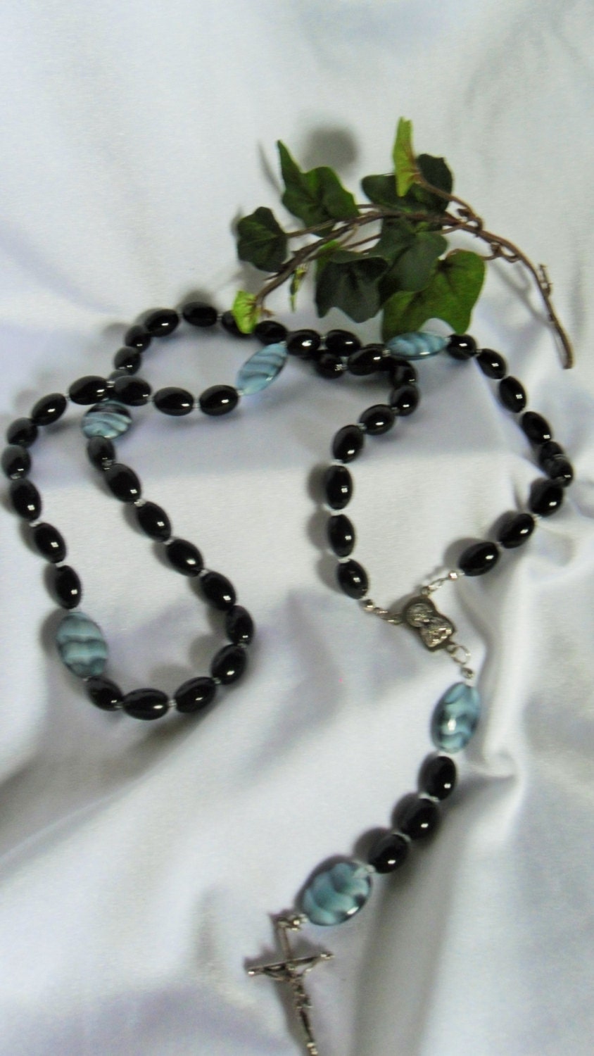 Vintage Glass Bead Rosary