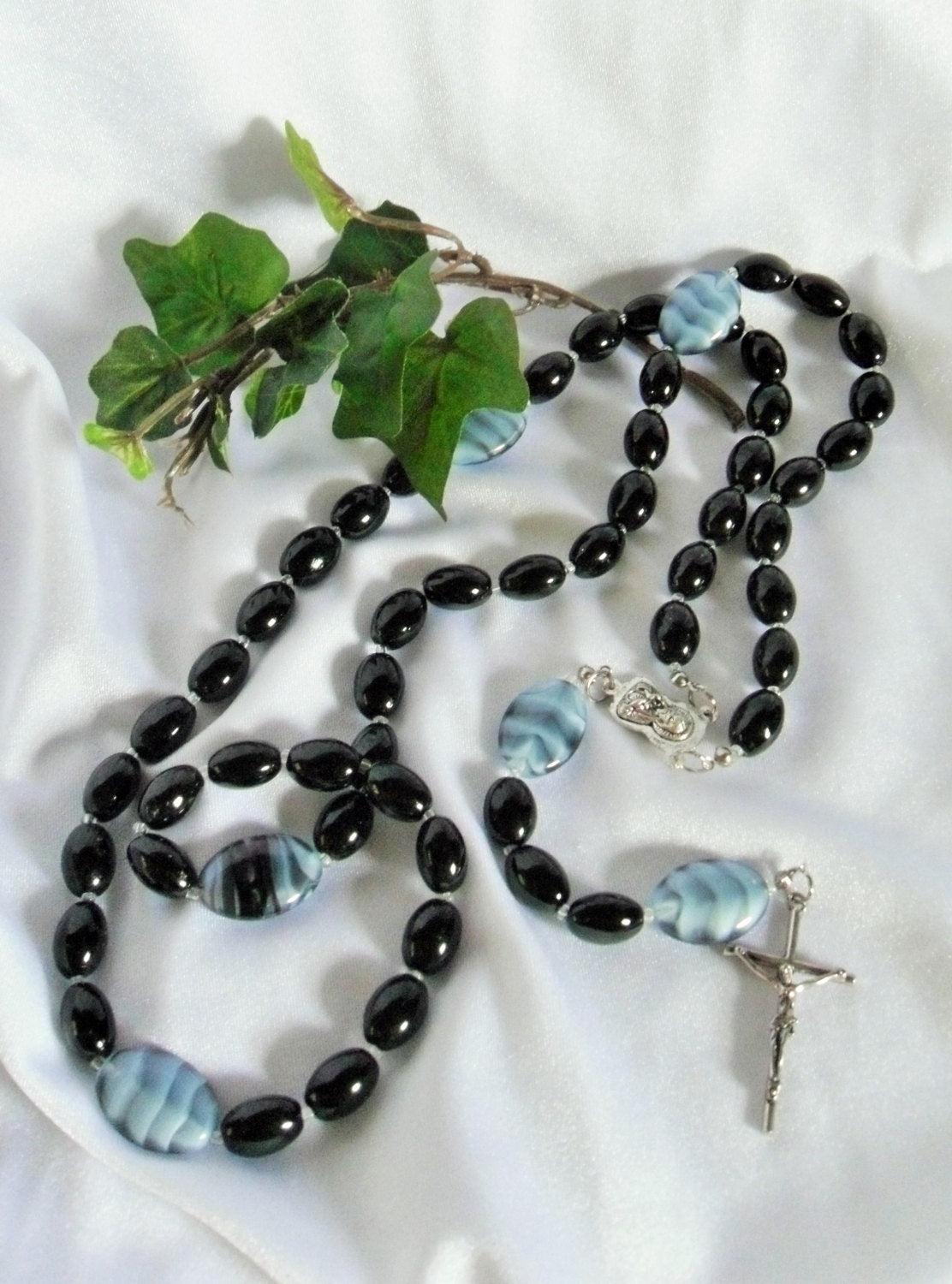 Vintage Glass Bead Rosary