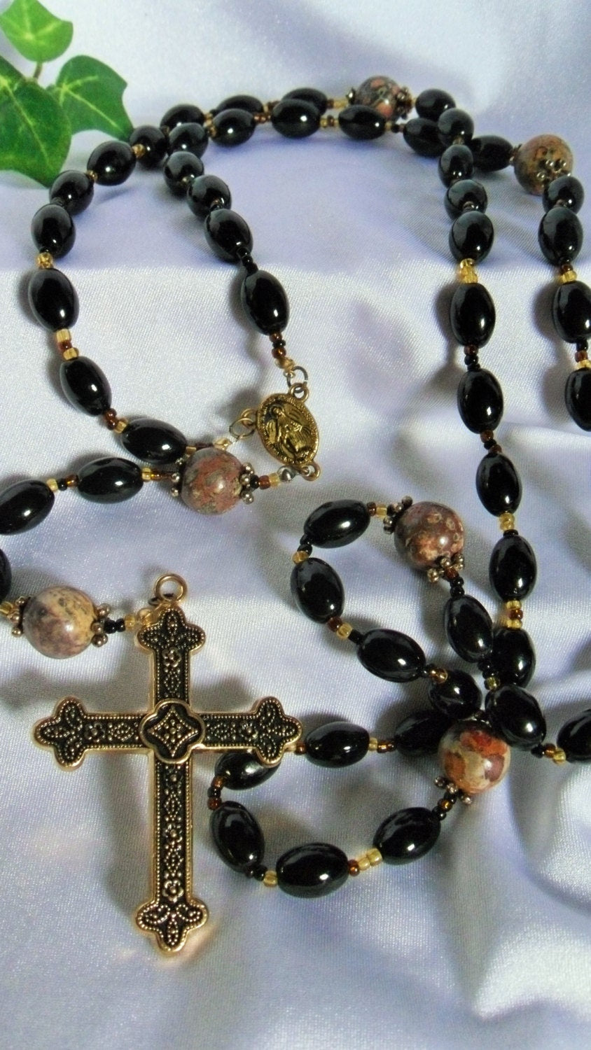 Leopard Jasper Rosary