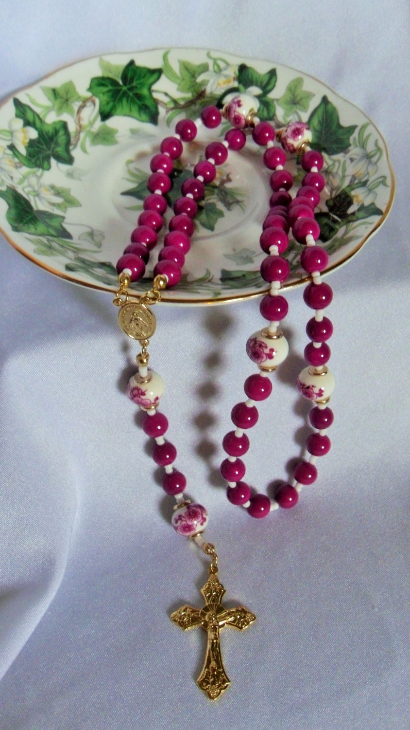 Fuschia Rosary