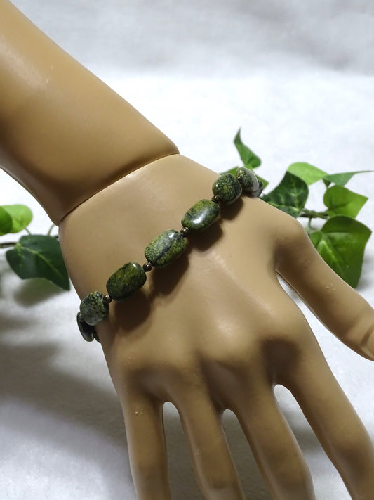 Snakeskin Jasper Rosary Bracelet