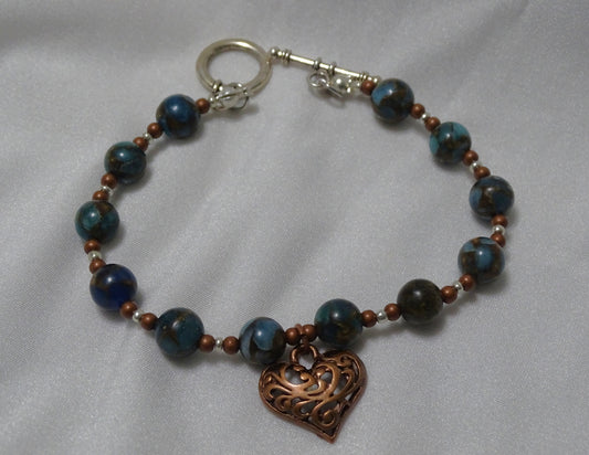 Impression Jasper and Copper Bracelet
