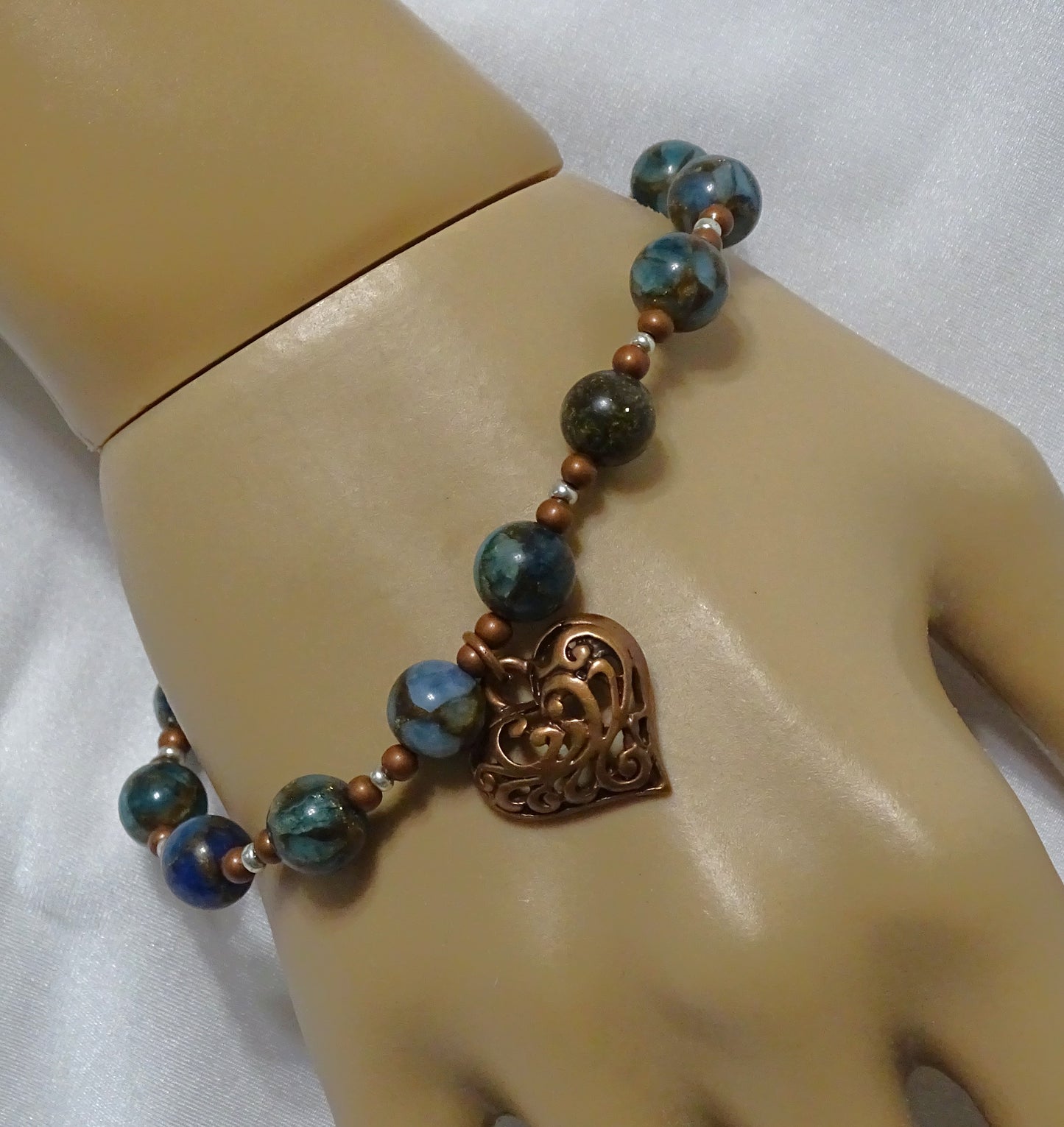 Impression Jasper and Copper Bracelet