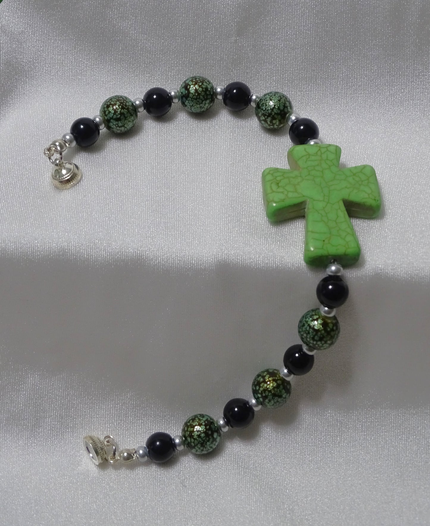 Green Cross Bracelet