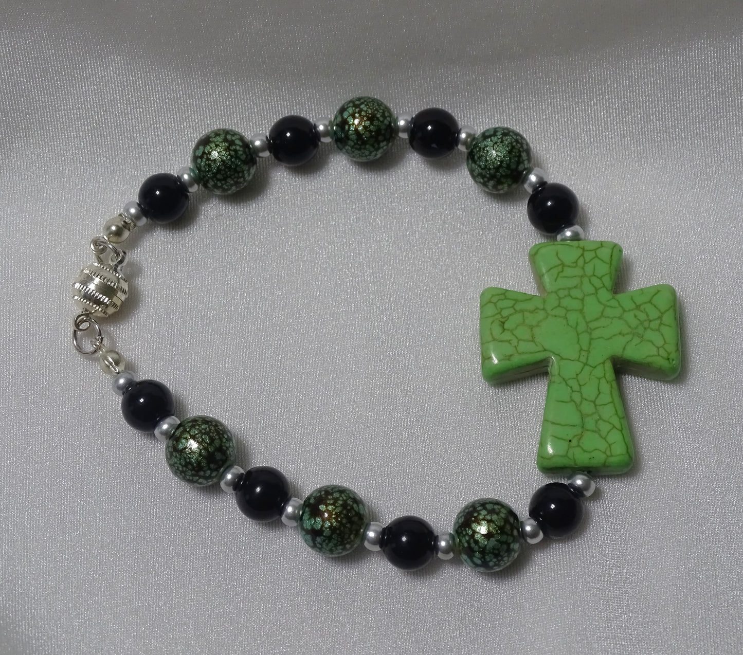 Green Cross Bracelet