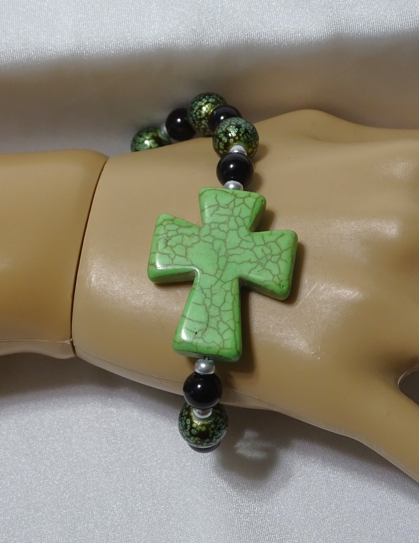 Green Cross Bracelet