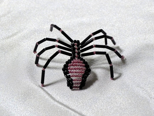 Pearly Pink and Black Spider