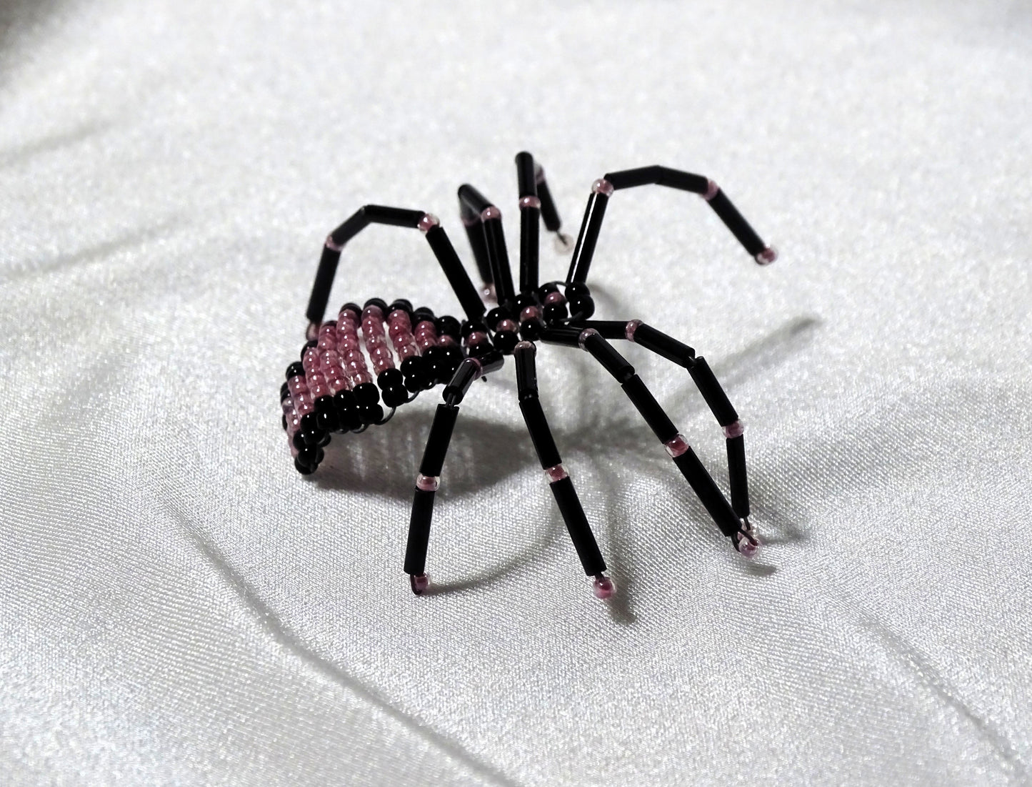 Pearly Pink and Black Spider
