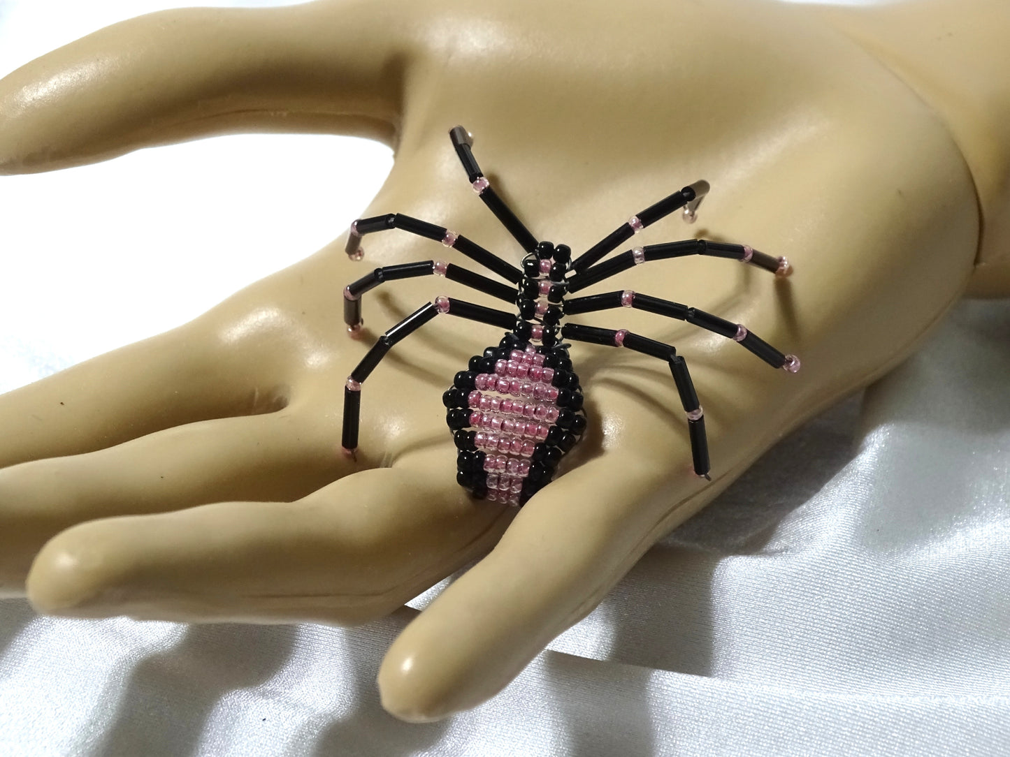 Pearly Pink and Black Spider