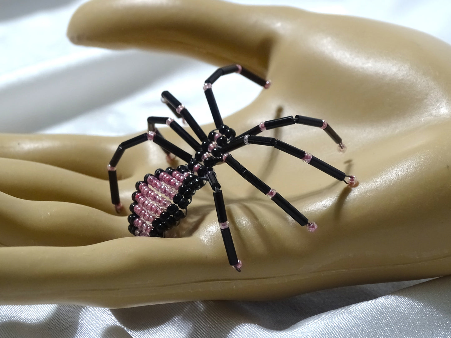 Pearly Pink and Black Spider