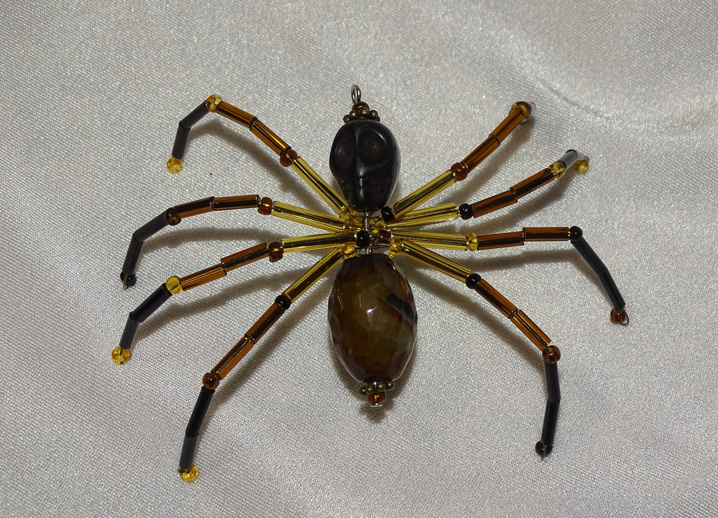 Agate and Howlite Spider