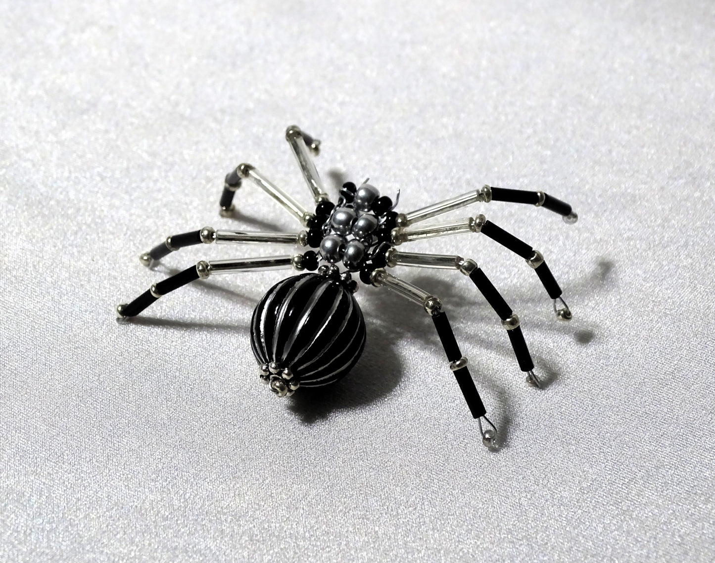 Silver and Black Spider