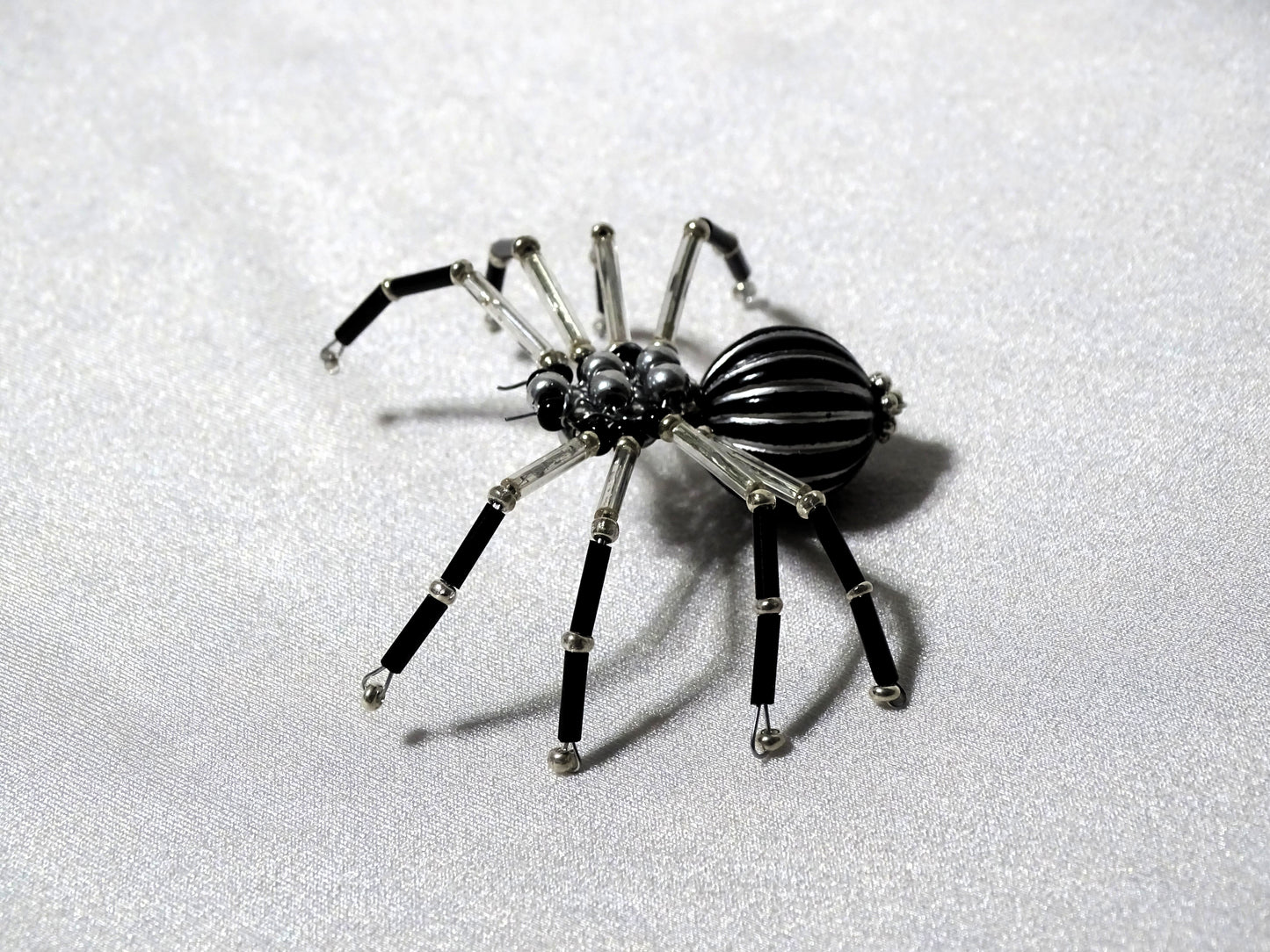 Silver and Black Spider