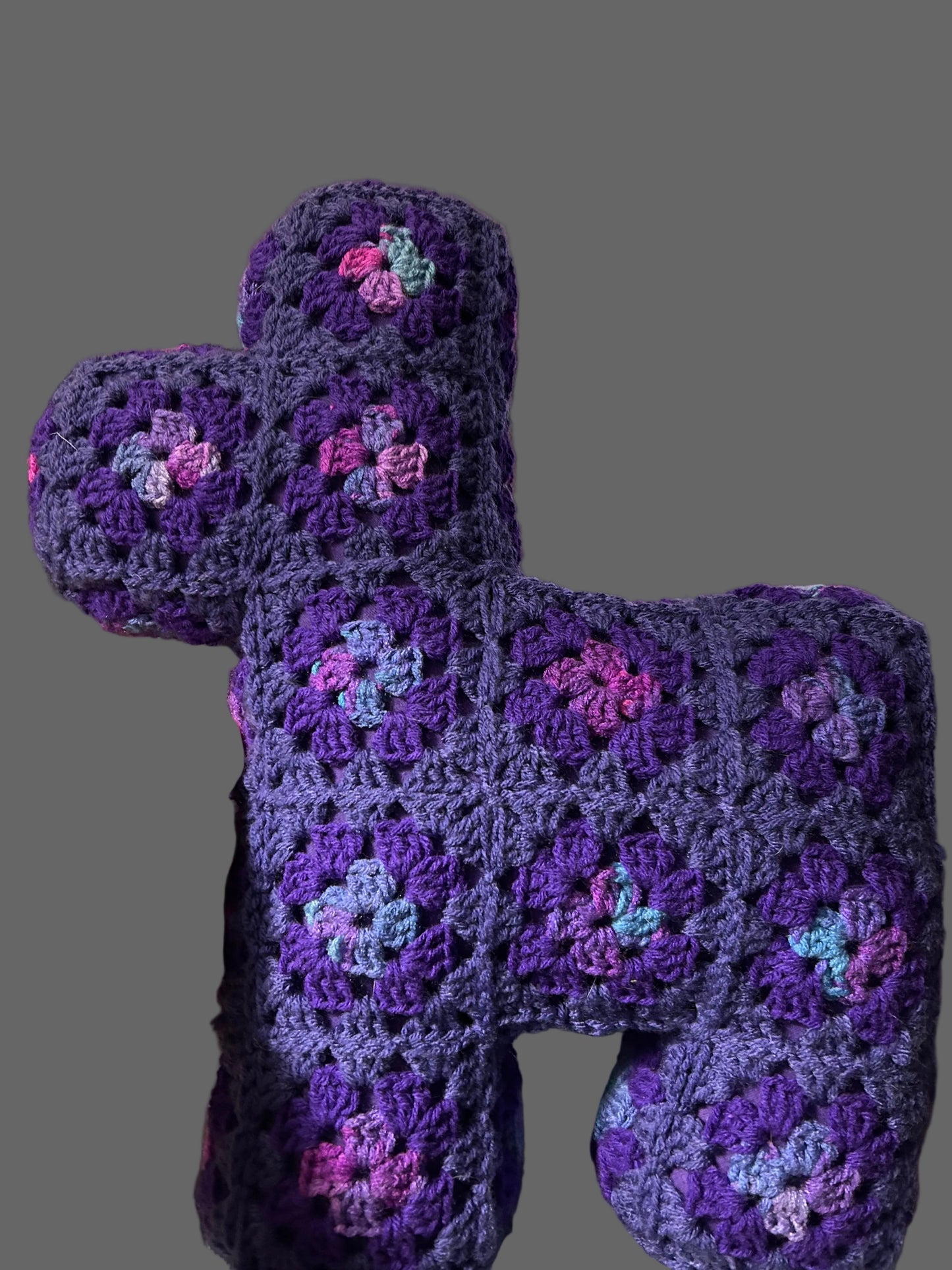 Grape Fizz Crocheted Llama