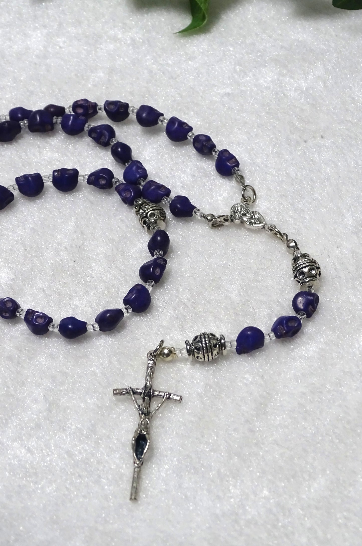 Purple Skulls Rosary